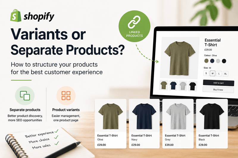 The Best Way to Structure Products on Shopify